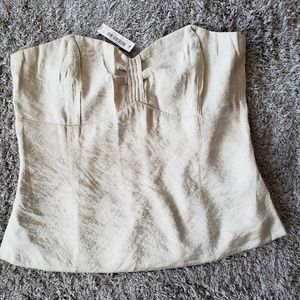NEW WHBM Large Light gold tube top